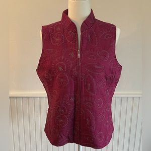 Christopher & Banks Embroidered Vest